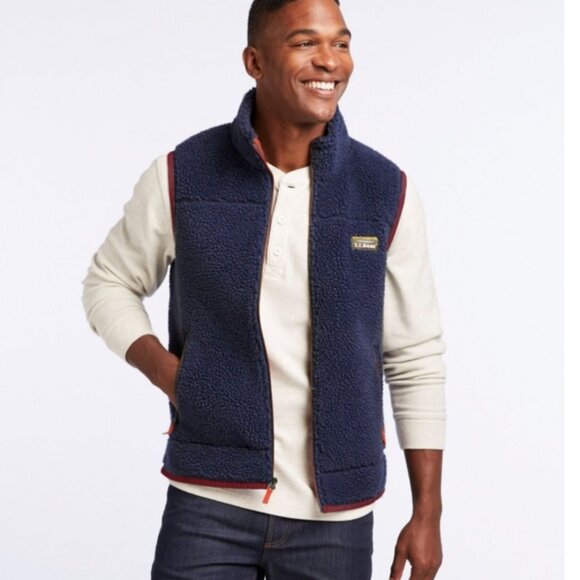 L.L. Bean Men's Mountain Pile Fleece Vest Size XXL - Picture 2 of 7